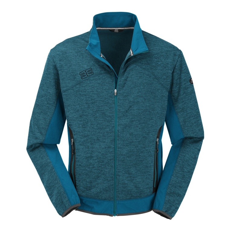 Maul Fleecejacke Falzeben 2XT-Hybrid (Strukturfleece, atmungsaktiv) petrolblau Herren